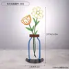 Ornamento de Vaso de Flores de Ferro Espessado, Decoração de Arte Oca para Estudo, Mesa de Cabeceira, Mesa de Trabalho, Artesanato para Decoração de Casa
