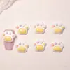 Decoraciones para Uñas de Pata de Gato de Dibujos Animados Grandes Adornos Pequeños de Resina Lindos Accesorios DIY Pegamento de Crema Funda de Teléfono Accesorios para Uñas