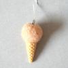 Colgante de helado de bola de fieltro de lana coreana viento INS decoraciones navideñas blanco gris rosa Macarons