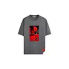 Camiseta de Verano Nueva de Algodón Puro de Manga Corta, Estampada, Tendencia Retro de Nicho de Gama Alta, Top Exterior Casual para Mujer