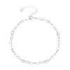 Collar de plata 925 con forma de corazón, cadena hueca, cadena sencilla apilada para clavícula, joyería femenina, regalo para novia.