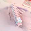 Pente dobrável de coelho de desenho animado para crianças, fofo, compacto, portátil, pente de cabelo para estudantes, pente massageador alisador de cabelo para meninas, atacado