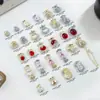 Acessórios Exclusivos de Arte de Unhas Tridimensional para Ano Novo, Zircônia Colorida, Saco da Fortuna com Apliques de Diamante de Luxo Leve, Decorações de Unhas Vestíveis