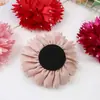 Nuevo tejido de diamante de color hecho a mano flor grande flor de cabeza DIY ramillete accesorios para el cabello accesorios de ropa coreana venta al por mayor