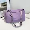 Nova bolsa de nylon de grande capacidade, bolsa simples de cor sólida para armazenamento de esportes ao ar livre, bolsa transversal casual leve para o dia a dia