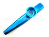 Kazoo flauta metal kazoo flauta guitarra instrumento accesorios ukelele acompañamiento material de aluminio tarjeta flauta