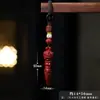 Colgante de Mortero Vajra de Arena Dorada Morada para Hombres y Mujeres, Colgante Llavero de Mortero para Parejas, Colgante Protector del Año Zodiacal de Xizang