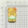 Acrílico Pequeño Fresco Dibujos Animados Lindo Parche Oso de Mantequilla Pasador Broche Hebilla para Zapato Material Accesorios de Joyería DIY