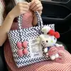 Bolsas de Tecelagem Feitas à Mão DIY, Bolsas de Tecelagem para Crianças, Cestas de Legumes de Palha, Bolsas de Tecelagem Arco-Íris, Sacolas de Presente para Bebê