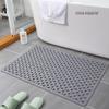Tapetes de Chão Quadrados Antiderrapantes para Banheiro com Massagem Impermeáveis para Banho de Idosos e Crianças Anti-Queda Vazados