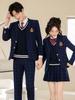 Uniforme de estudiante Qigu Niang, traje de estudiante de secundaria, uniforme de clase de otoño e invierno, traje de uniforme de estilo universitario de secundaria.