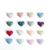 Color sólido amor joyería para uñas decoración de uñas de resina plana accesorios en forma de corazón accesorios joyería pequeña paquete completo al por mayor