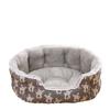 Caseta para Perro, Caseta Sofá Cálida de Invierno, Caseta para Mascota, Caseta Suave Universal para Perro para Todas las Estaciones, Caseta para Gato con Paredes Altas a Prueba de Viento, Esterilla para Caseta de Perro y Gato