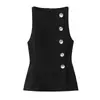 Ropa de Mujer al por Mayor Transfronteriza 2025 Nuevo Otoño Moda Falda Simple Elegante + Conjunto de Top sin Mangas