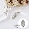 Accesorios para Arte de Uñas de Mariposa Plateada Lujo Ligero Moño Tridimensional Metal Alas de Mariposa Grande Adornos de Diamantes para Uñas Explosiones de Celebridad de Internet
