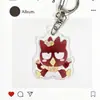 Llavero Sanrio Acrílico Doble Cara Sandwich Transparente Llavero Dibujos Animados Decoración Regalo para Estudiante Colgante