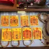 Billetera Portátil para Teléfono Móvil Año de la Serpiente Lingyin con Tarjeta y Dinero de los Cinco Emperadores para Atraer Riqueza y Buena Suerte Funda para Teléfono Móvil Manjushri Wenchang
