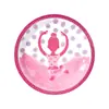 Suministros para Fiesta de Cumpleaños Infantil de Niñas de Ballet Rosa Trompeta de Soplar Bandera Triangular Juego de Platos de Papel con Cuchillo, Tenedor y Cuchara