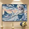 Pintura a Óleo Digital de Anime DIY Pintado à Mão Pintura com Coloração Acrílica Colorir à Mão Decoração de Casa Ornamentos Periféricos de Desenho Animado