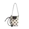 Bolsa de Axila Nueva Estilo Verano 2026 Fresca y Sencilla con Diseño de Lunares, Bolso de Hombro Patchwork, Bolso Cubo Único para el Trabajo