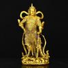 Estatua de Bronce de Guan Er, Estatua del Bodhisattva Weituo, Guan Gong Deidad Guardiana Jalaan Adoración en Casa Estatua de Bronce de Weituo