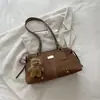 Bolsa de ombro para o outono/inverno, nova moda, para o dia a dia, sob o braço, bolsa de ombro minimalista estilo coreano, bolsa tote de grande capacidade, leve e luxuosa