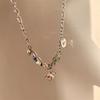 Collar de Perlas Daisy Dopamina al por Mayor Estilo Ins Fresco Lujo Ligero Diseño de Nicho Conjunto de Pulsera Cadena para Clavícula
