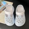 Zuecos Kt Cat de Suela Gruesa para Mujer, Nuevo Estilo Verano 2025, Sandalias Cerradas Antideslizantes para Exteriores, Cómodas, que Aumentan la Altura para Mujer