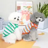 Ropa para Mascotas 2026 Nuevos Modelos de Primavera y Verano para Perros como Teddy y Schnauzer, y Accesorios para Gatos, Chaleco Bordado de 22 Rayas