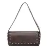 Bolso Francés de Nicho con Remaches para Mujer, Nuevo Bolso Cruzado Retro Versátil para el Trabajo Tipo Baguette, Bolso de Axila, Bolso de Hombro Personalizado