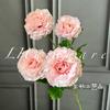Flores Artificiales de 4 Cabezas, Flores de Seda de Loto, Flores Falsas para Bodas, Arreglos Florales para Paredes de Fondo Floral de Salón de Bodas, Venta al por Mayor Transfronteriza