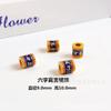 Moneda de Esmalte Dorado Vietnamita de Larga Duración con Mantra de Seis Palabras, Accesorios para Ensartar Pulseras DIY de Cuentas Barril con Nudo Chino