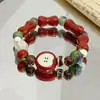 Venta Directa de Fábrica~Pulsera de Cerámica Linda de Dibujos Animados Peculiares de Jingdezhen para Mujeres Diseño de Nicho Dopamina Mejor Amiga Estudiante