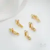 Fuerte Galvanoplastia Chapado en Oro de 14K Vida Marina Caracola Medusa Colgante DIY Pulsera Hecha a Mano Joyería para Orejas Colgante Accesorios