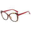 Nuevas Gafas de Estilo Europeo y Americano, Personalidad, Bloques de Color, Modernas, Ojo de Gato, Sin Graduación, con Protección contra Luz Azul, Monturas Lisas, Monturas de Gafas Simples Transfronterizas