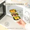 Marmita redutora de gordura, recipiente de armazenamento porcionado, caixa para geladeira e freezer, marmita para salada e grãos ao ar livre, aço inoxidável 304