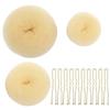 Venta directa de fábrica: Tortuga de pelo en forma de dona, tortita de pelo con cabeza esférica, accesorios coreanos para el cabello, herramienta para torcer el pelo con capullos de flores.