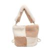 Bolsas Pequenas da Moda deste Ano para Mulheres, Versáteis para Outono e Inverno, Novo Estilo 2026 Bolsa Transversal de Pelúcia com Pérolas, Bolsa de Mão de Pelúcia Estilo Balde