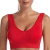 Ropa interior para mujer Fitness Running A prueba de impactos Talla grande Sujetador deportivo Almohadillas Profundas en U Sin Aro de Acero Reúne Chaleco Deportivo de Yoga