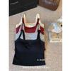 Estilo Coreano Estilo Ins Chaleco de Hilo Ropa Interior para Mujer Tirantes Combinable Ropa Exterior Simple Casual Cómodo Transpirable Básico Espalda Hermosa