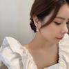 Pendientes de Perla de Conejito con Microincrustaciones de Circonita Estilo Coreano de Moda, Pendientes de Perla de Conejito Pequeño Dulce y Lindo con Aguja de Plata S925 para Mujer