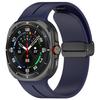 Extra Grande para Samsung Galaxy Watch7 Ultra Hebilla Plegable Magnética con Ranura Correa de Silicona