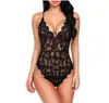Lingerie Sexy Peça Única com Renda Europeia e Americana para Comércio Exterior Tamanho Plus Extremamente Atraente Lingerie para Boate Feminina