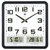 Reloj de Pared Cuadrado para Sala de Estar Silencioso Reloj Electrónico Moderno Casual de Moda Calendario Doméstico Creativo Reloj de Cuarzo