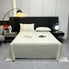 2026 Novo Estilo Seda de Gelo Lavada Estilo Luxo Leve Lençol de Cama Peça Única Lençol de Seda de Gelo Lavada