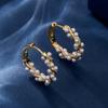 Directamente del fabricante: Pendientes Exquisitos de Perlas Sintéticas Envolventes de Gama Alta, Al por Mayor en Stock, Pendientes Populares Transfronterizos, Clips para Orejas de Perlas de Arroz