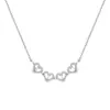 Collar Plegable de Cuatro Hojas Transfronterizo para Mujer, Colgante de Doble Cara para Doble Uso, Cadena para Clavícula de Gama Alta de Nicho, Venta al por Mayor de Fábrica