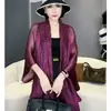 Chal de Malla Fina Suelto de Verano Chal de Punto Exterior para Mujer Estilo Celebridad de Primavera Verano Cuello Tejido Habitación con Aire Acondicionado