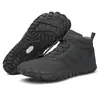 Zapatos de Algodón de Cinco Dedos Antideslizantes Resistentes al Desgaste Estilo Pareja Zapatos de Senderismo Cálidos de Caña Alta Forrados de Lana Botas de Nieve Resistentes al Frío para Exteriores Zapatos de Escalada