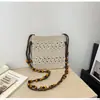 Bolso de Mano Cruzado Estilo Coreano Estilo Perezoso Algodón Tejido a Mano Bolso Tejido Bolso de Hombro Nuevo Primavera 2026 Bolso Casual de Vacaciones para la Playa